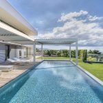 Modern villa with swimming pool and ocean view